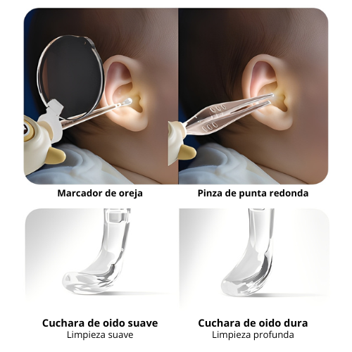 Kit de limpieza de oídos infantil